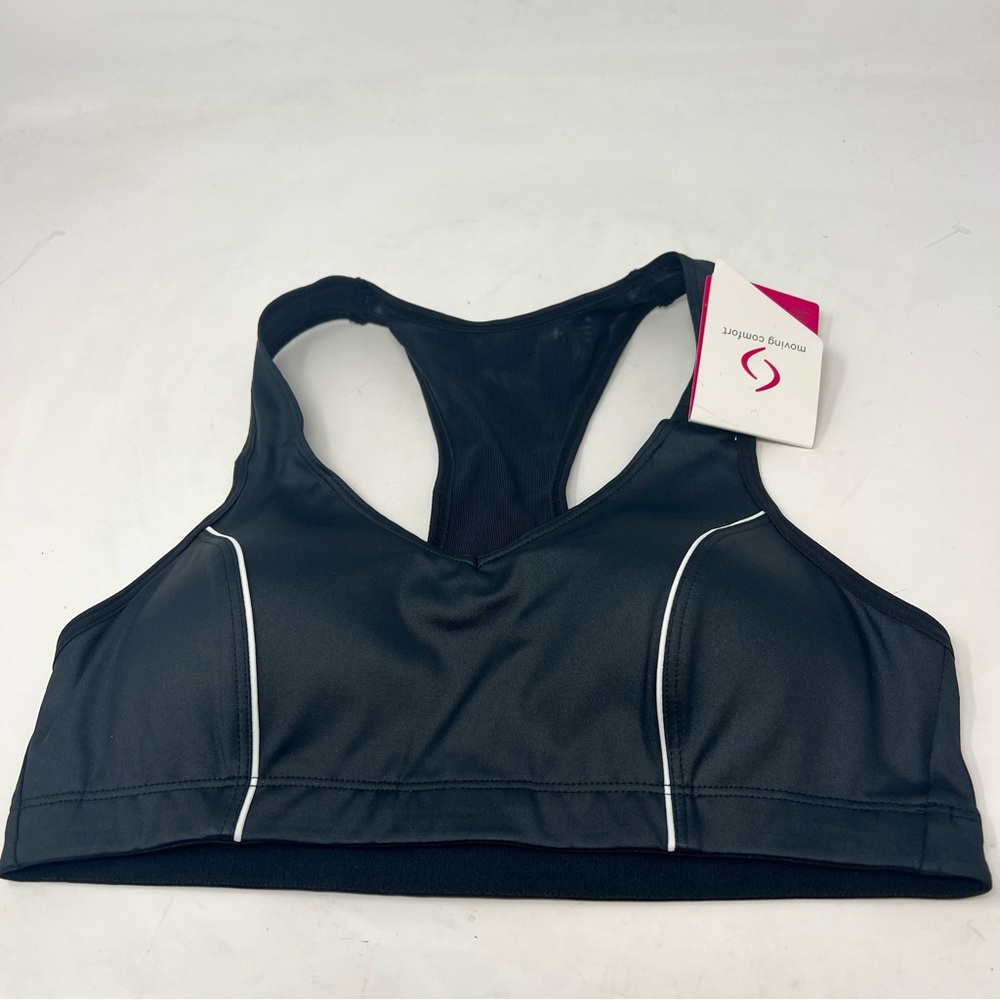 Moving Comfort Vixen Sports Bra Small A/B Black NWT High Impact Running